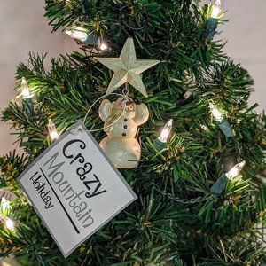 Crazy Mountain Snowman Ornament